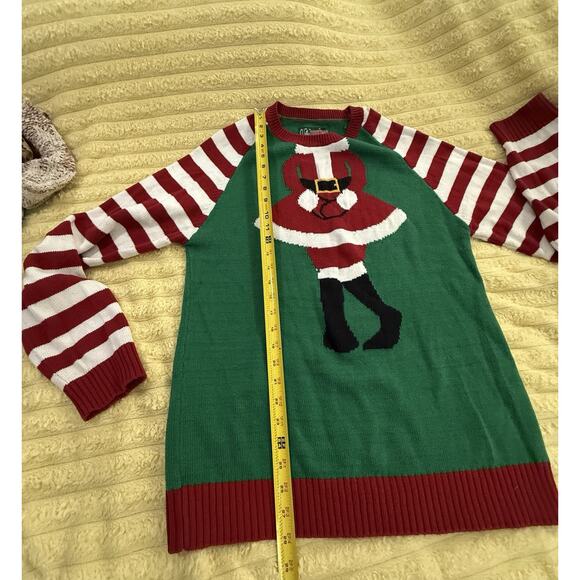 Mrs Claus Ugly Christmas Sweater I Have To Go! Size red white and green Large - Picture 8 of 10